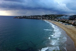 Panorama della spiaggia di Gaeta